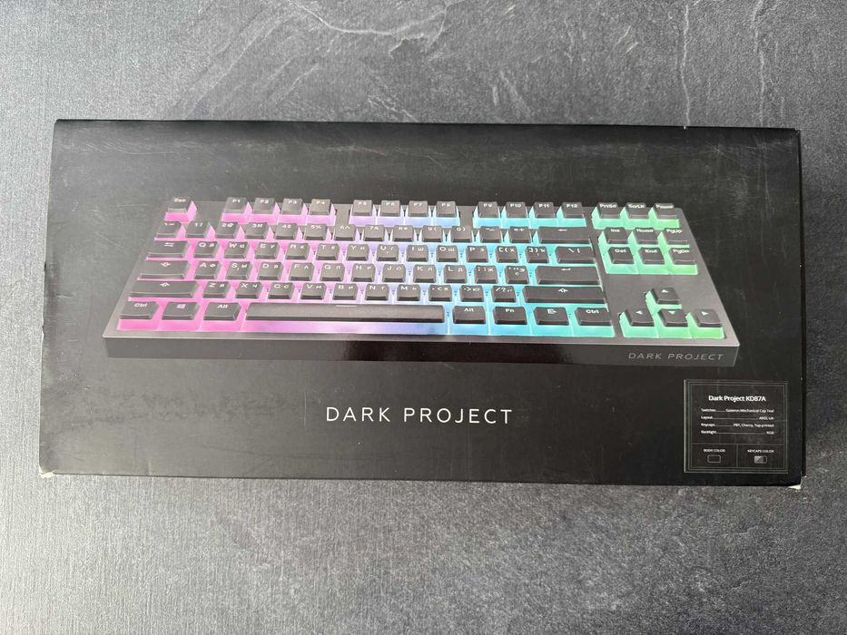 Клавіатура DARK PROJECT KD87A Gateron Cap Teal
