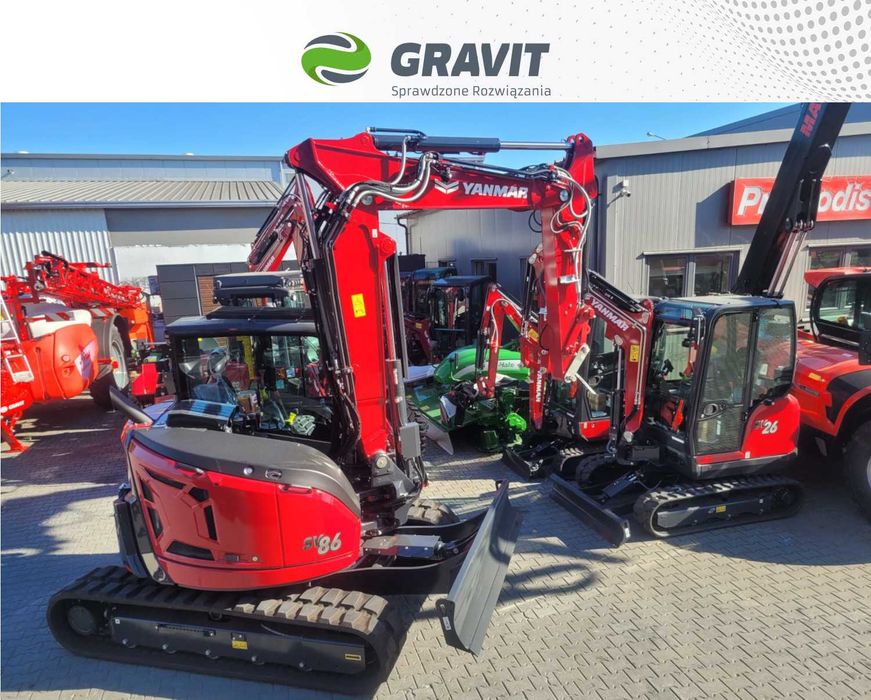 Koparka Yanmar SV86 2PB (9 ton) od Autoryzowanego Dealera - GRAVIT