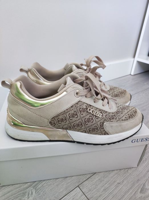 Sneakersy guess 39 beżowe
