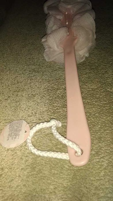 Мочалка для душа на ручке