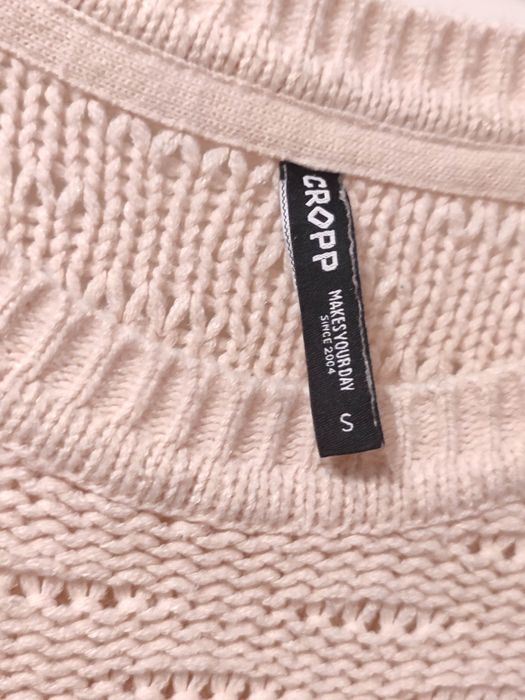 Sweter Cropp S łososiowy