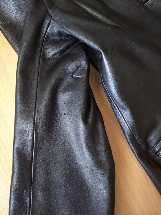 Пиджак кожаный S женский, піджак жіночий шкіра