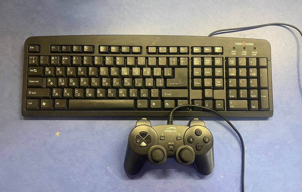 Клавіатура Logic power + геймпад Speedlink, робочі