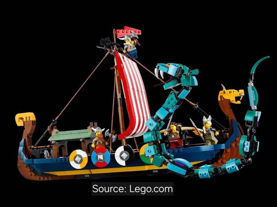 ENVIO GRATIS-LEGO 31132 Viking Ship and the Midgard Serpent (Creator)
