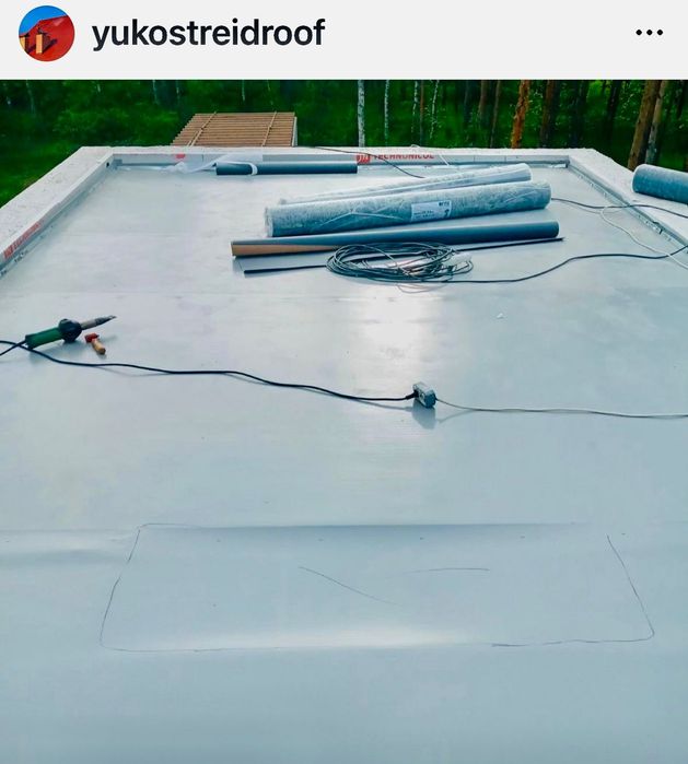 Монтаж ПВХ мембраны кровельные работы и гидроизоляция