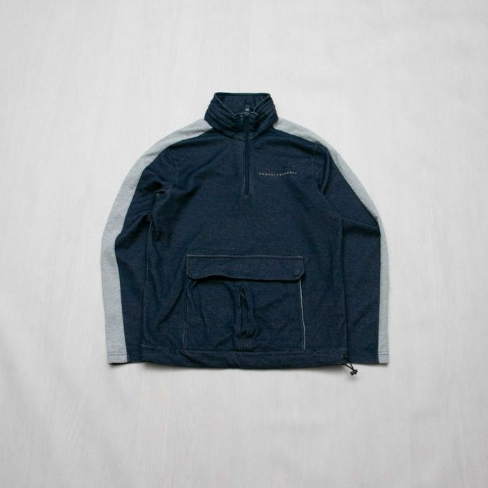 Armani Exchange bluza anorak z kapturem M slim