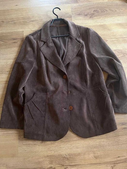Żakiet ze sztruksu brązowy nowy