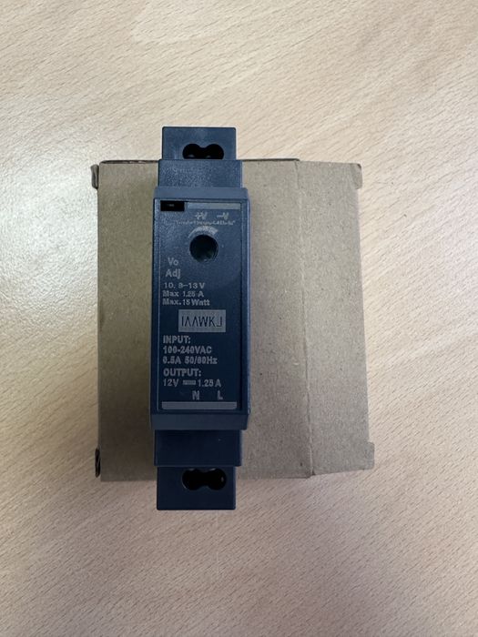 Блок живлення DIN-рейковий HDR-15-12 12V 1.25A (15W)