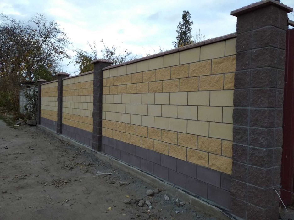 Угловые блоки для столбов забора