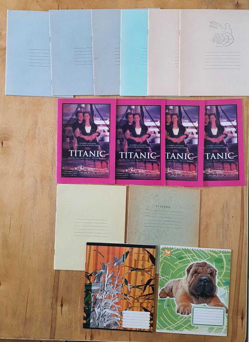 тетради школьные 14 шт - 12 шт в клеточку, 2 шт в линейку