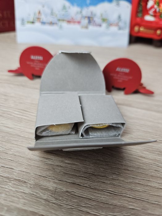 Ozdoba Świąteczna Alessi Bark choinka  pozłacana  porcelana