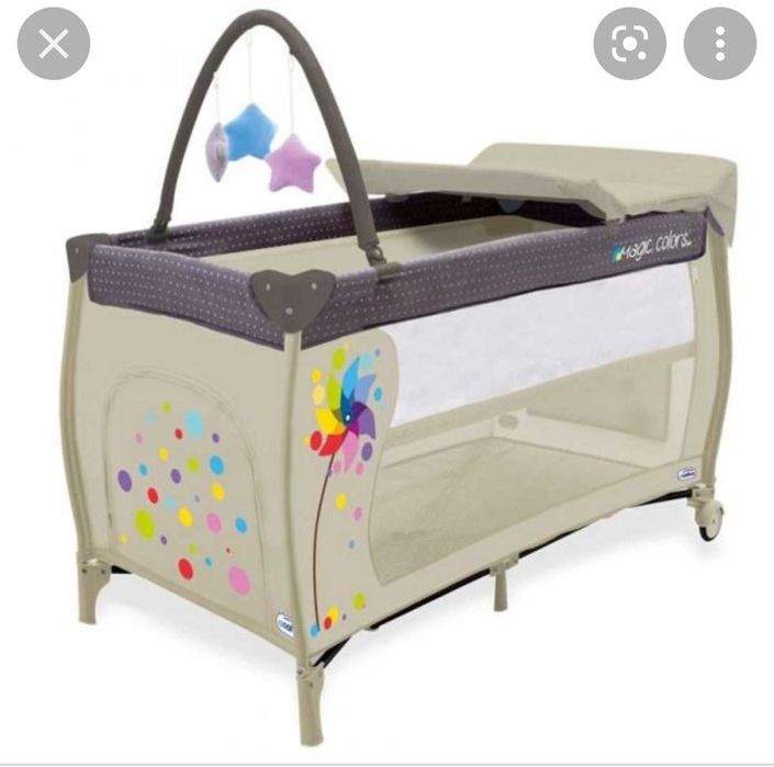 Cama de viagem possibilidade 2 andares de colchão