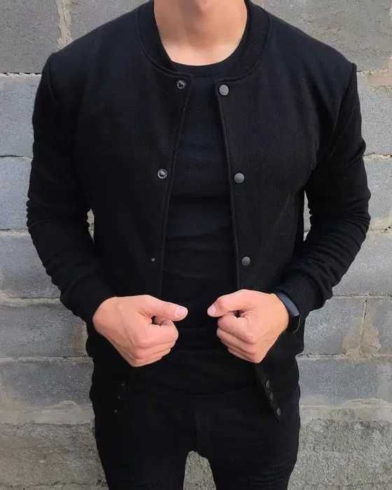 Бомбер мужской трикотажный куртка мужская весенняя осенняя американка