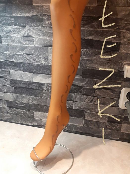 Rajstopy Łezki wzór lycra 20 den