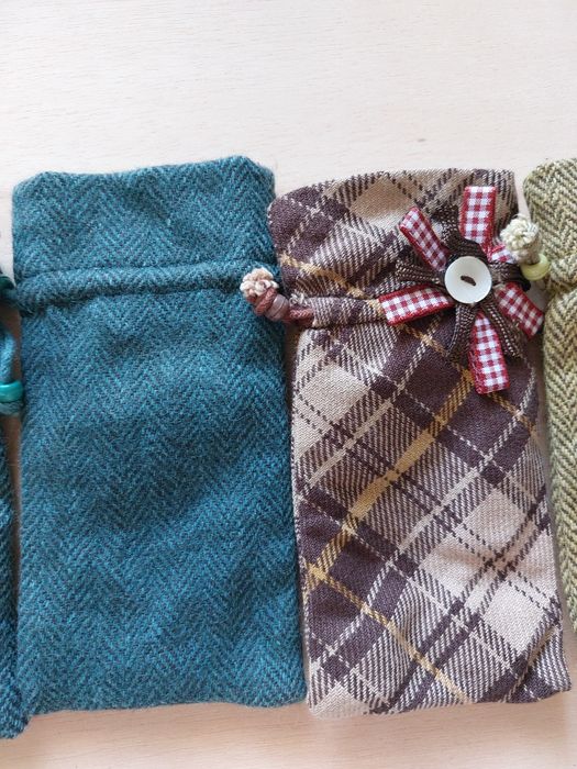 Conj. de 11 saquinhos em tecido