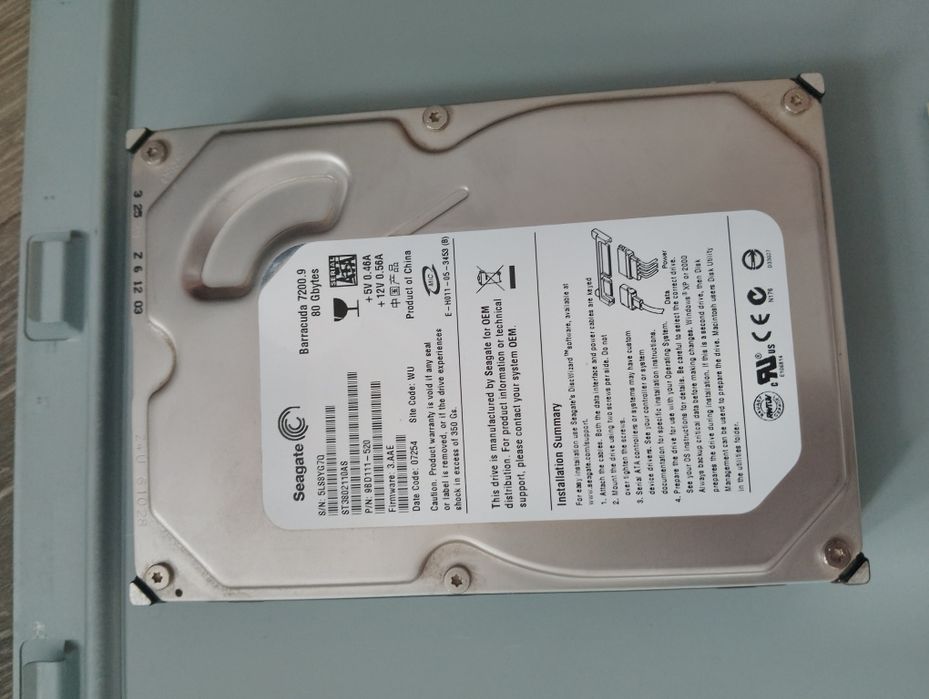 Жорсткий диск HDD 3.5" Seagate Barracuda 7200.9 80GB SATA Б/В