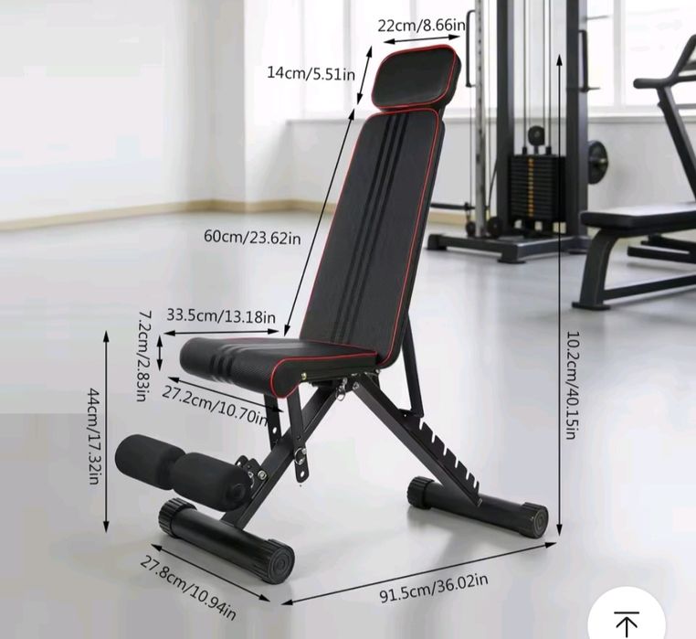 Banco de treino dobrável