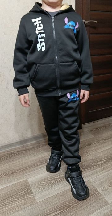 В НАЯВНОСТІ Теплий костюм Стіч,на хутрі,для дітей,для хлопчика та дівч