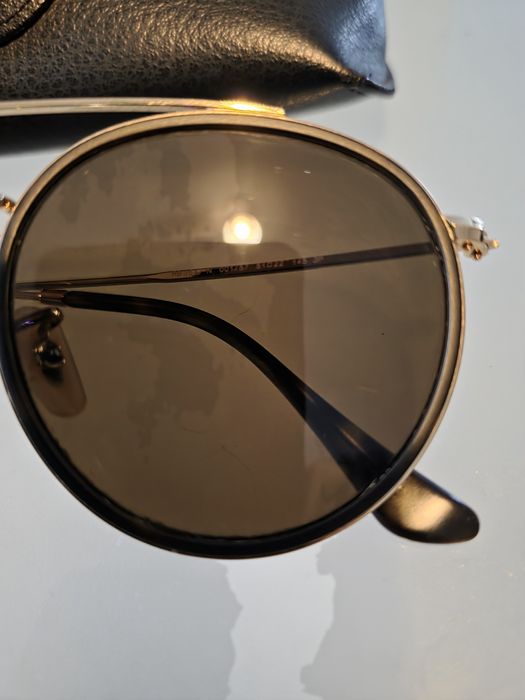 Óculos de sol Ray-Ban Round Double Bridge RB3647N com armaçã