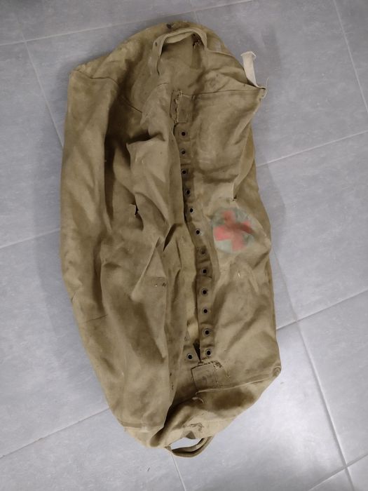 Stary wojskowa worek transportowy