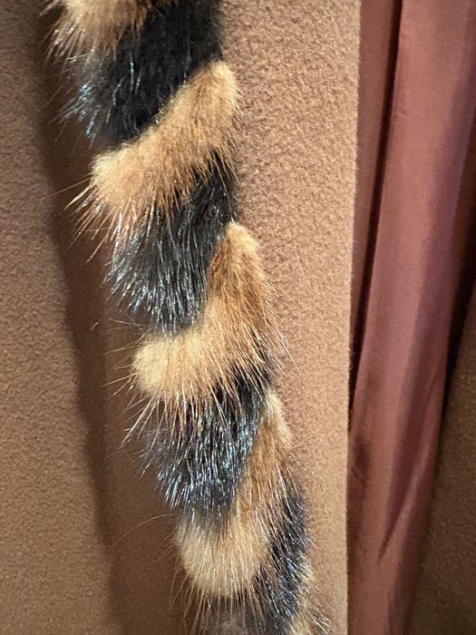 Casaco Camel com Vison