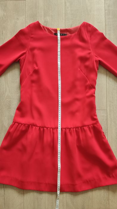 Czerwona sukienka świąteczna na wesele na sylwestra AGGI rozmiar 36, s