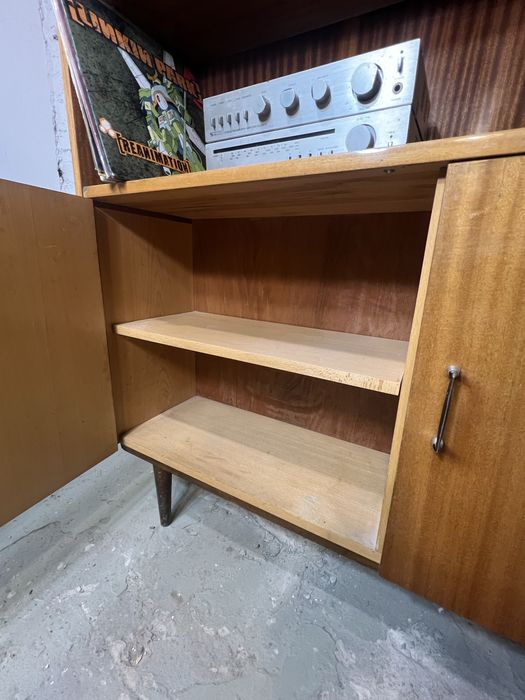 Piękna duża biblioteczka jasna prl vintage retro