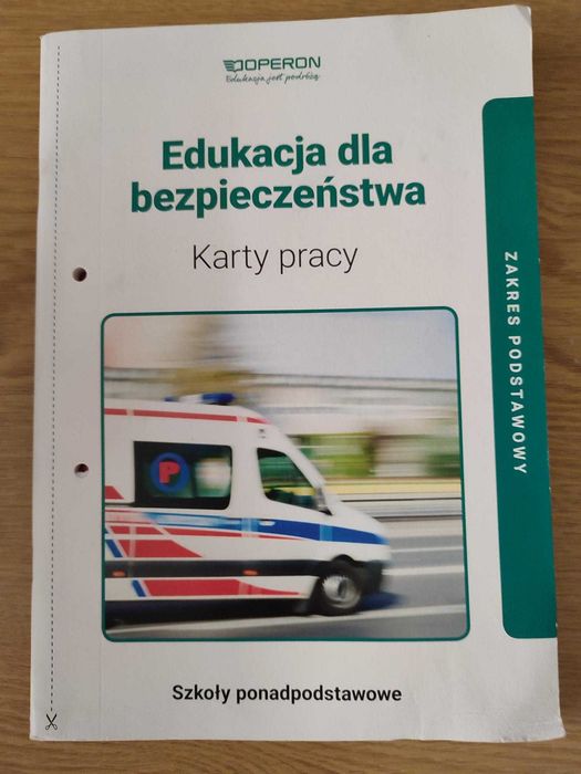 Karty pracy do edukacji dla bezpieczeństwa, wydawnictwo Operon