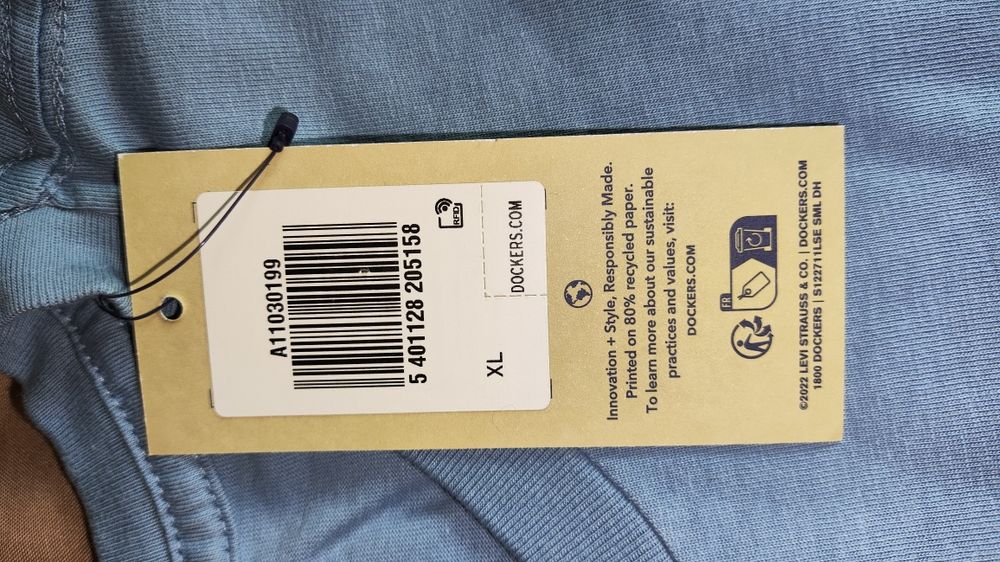 Dockers od Levi's błękitny t-shirt rozm XL