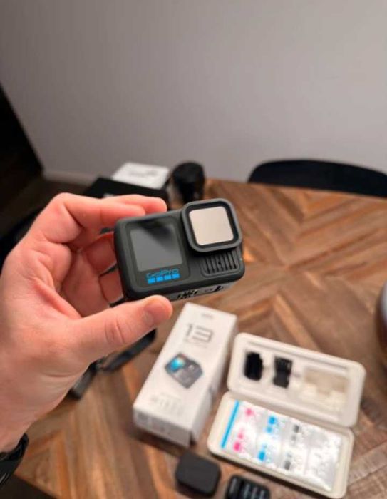 GoPro Hero 13 Black - Conjunto de Filtros ND - muitos acessórios - como novo + garantia