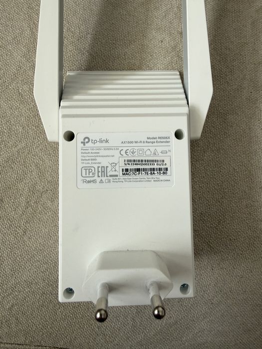 Wzmacniacz sieci TP-LINK RE605X 2.4 / 5 GHz, Wi-Fi 6