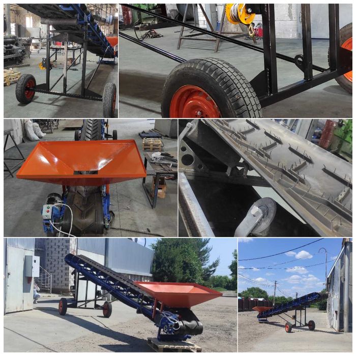 Погрузчик ленточный конвейер, стрічковий для завантаження барж,вагонів