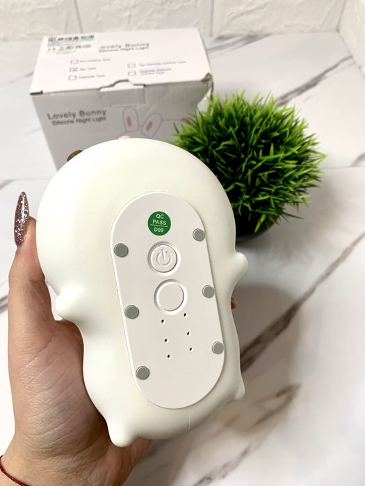 Силіконовий нічник зайчик, кролик, акумуляторний світильник