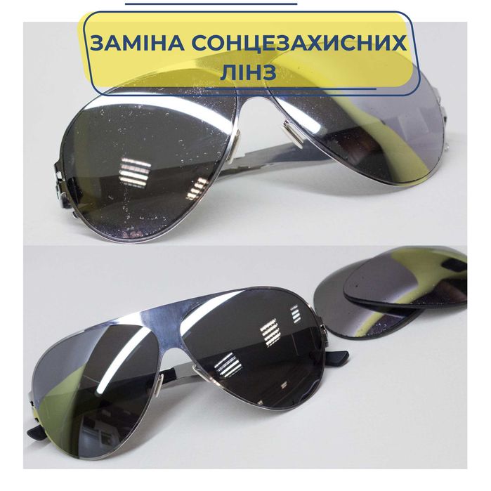 Линзы для очков, установка в оправу, ремонт очков