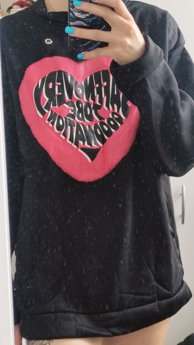 Bluza czarna bez kaptura