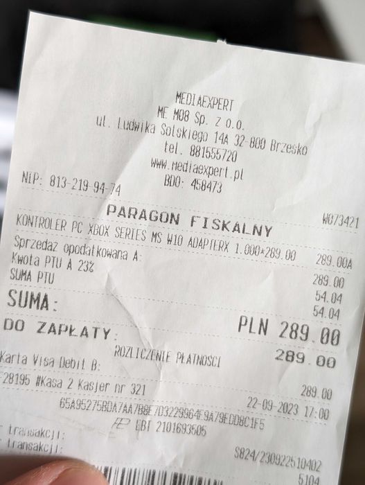 Kontroler XBOX series X/S black