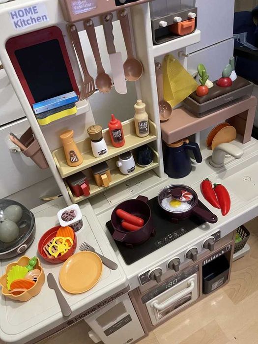 ℹ️Кухня для дівчинки хлопчика 93см звук готування світло вода витяжка