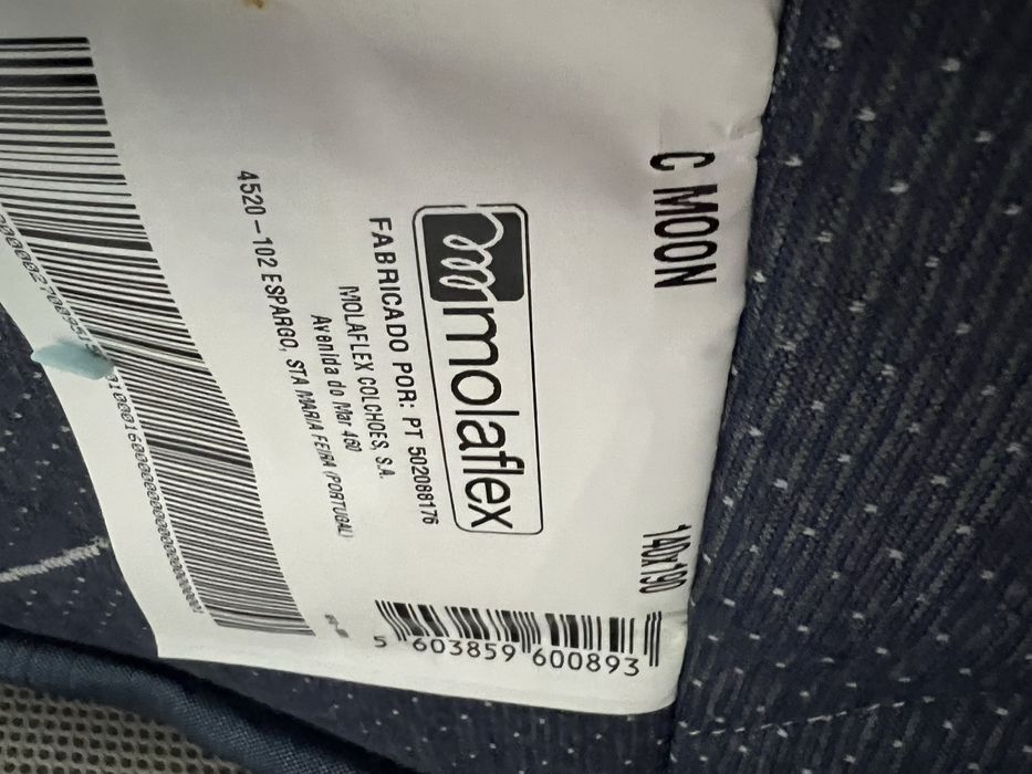 Colchão Molaflex. ( MOON )  > 1,40 por 1,90