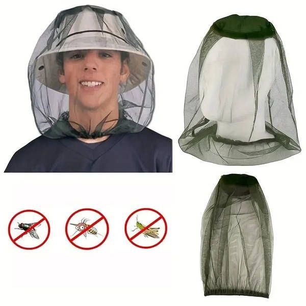 Сетка антимоскитная на голову защитная маска для защиты от комаров и д