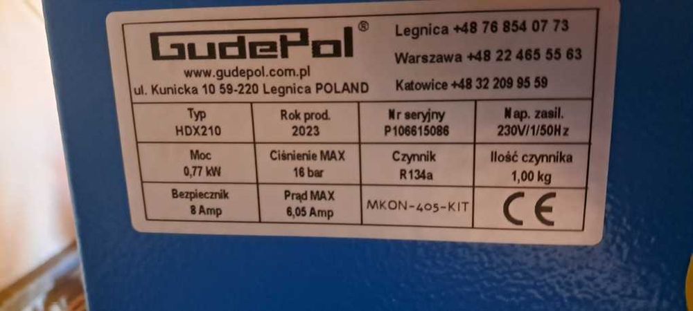 Spręzarka, osuszacz, kompresor i zbiornik marki GudePol