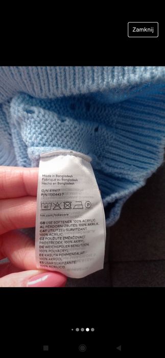 Piękny krótki kardigan H&M