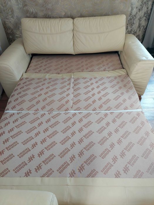 Sofa i fotel skóra naturalna Helvetia cena do negocjacji