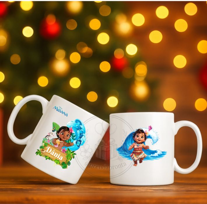 Caneca moana personalizada com nome