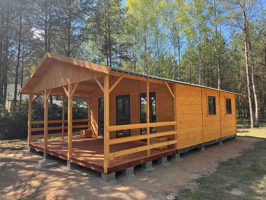 domek drewniany domki drewniane domy z drewna letniskowy WARBIT