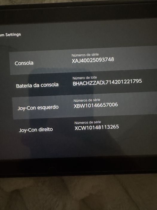 Nintendo Switch V1 com cartão SD de 512Gb
