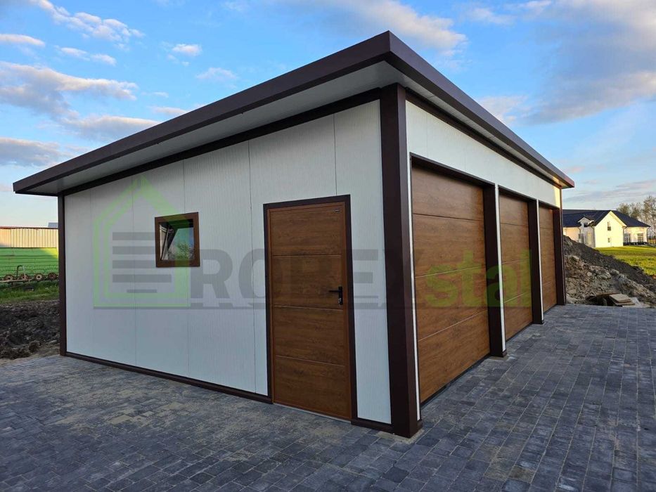 garaż z płyty warstwowej PIR 10CM 9x6 każdy wymiar montaż cały kraj