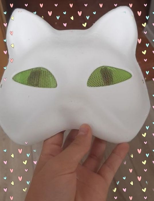 Маска Котика Cat біла японська кішка квадробіка кота: 185 грн. - Дитячі ...