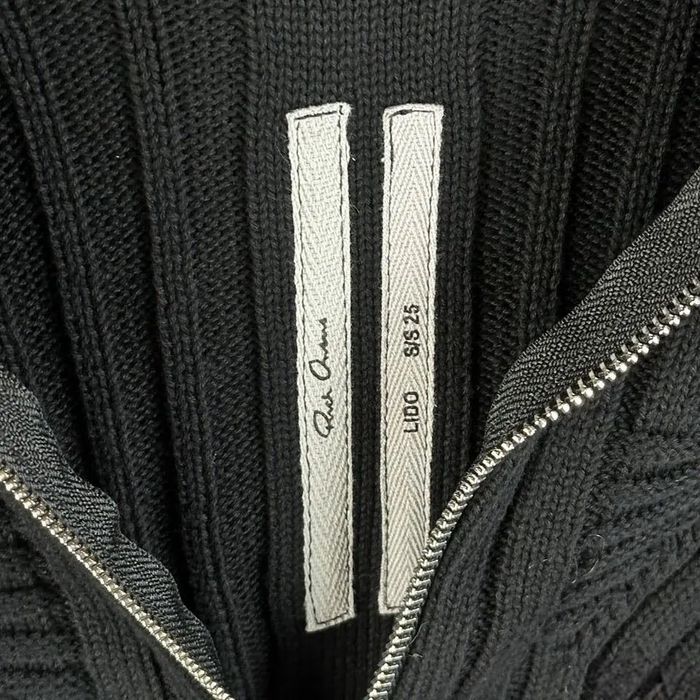 Зип худи Rick Owens SS25 ribbed cotton | opium