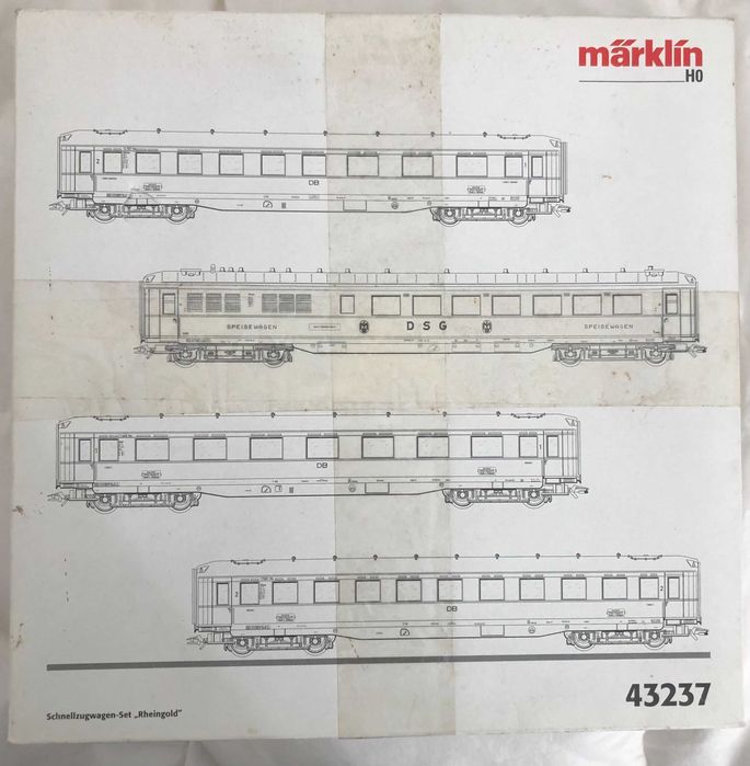 Märklin H0 - 43237 - Four-Part Train Set 'RHEINGOLD' of the DB