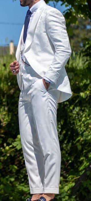 Fato noivo 3 peças branco